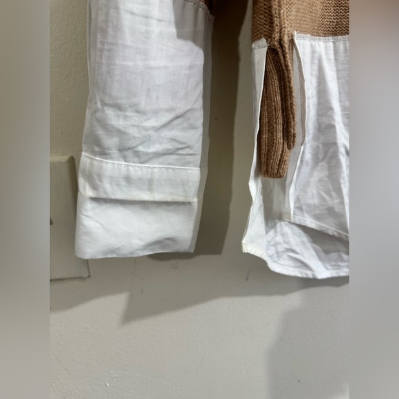 Brochu Walker Tan Layered Cowl Neck Sweater - Picture 12 of 14